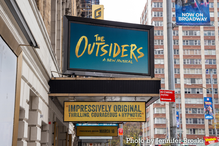 Up on the Marquee: THE OUTSIDERS Image