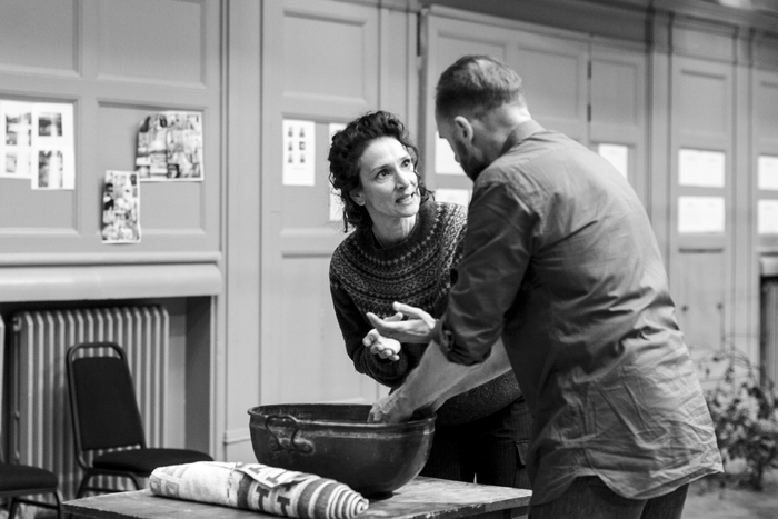 Photos: First Look at Rehearsals for MACBETH, Starring Ralph Fiennes and Indira Varma Image