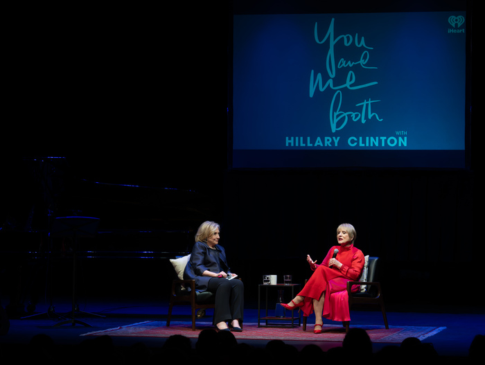 Photos: Patti LuPone Joins Hillary Clinton for Live Taping of YOU AND ME BOTH Podcast at Symphony Space 