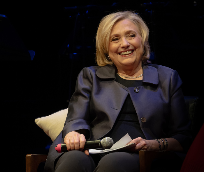 Photos: Patti LuPone Joins Hillary Clinton for Live Taping of YOU AND ME BOTH Podcast at Symphony Space 