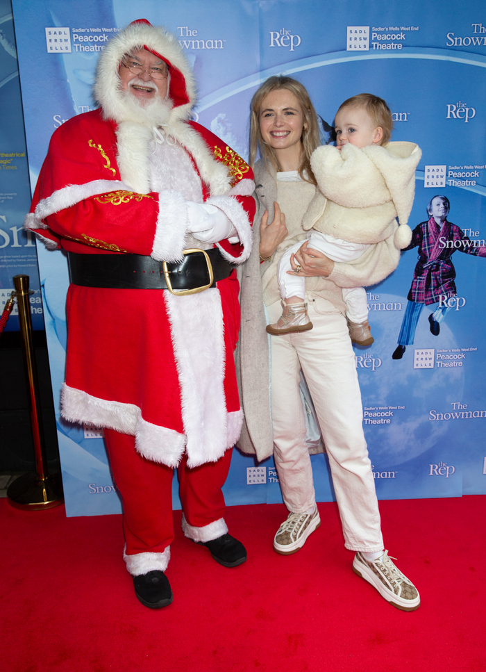 Father Christmas, Laura Coleman & child Photo