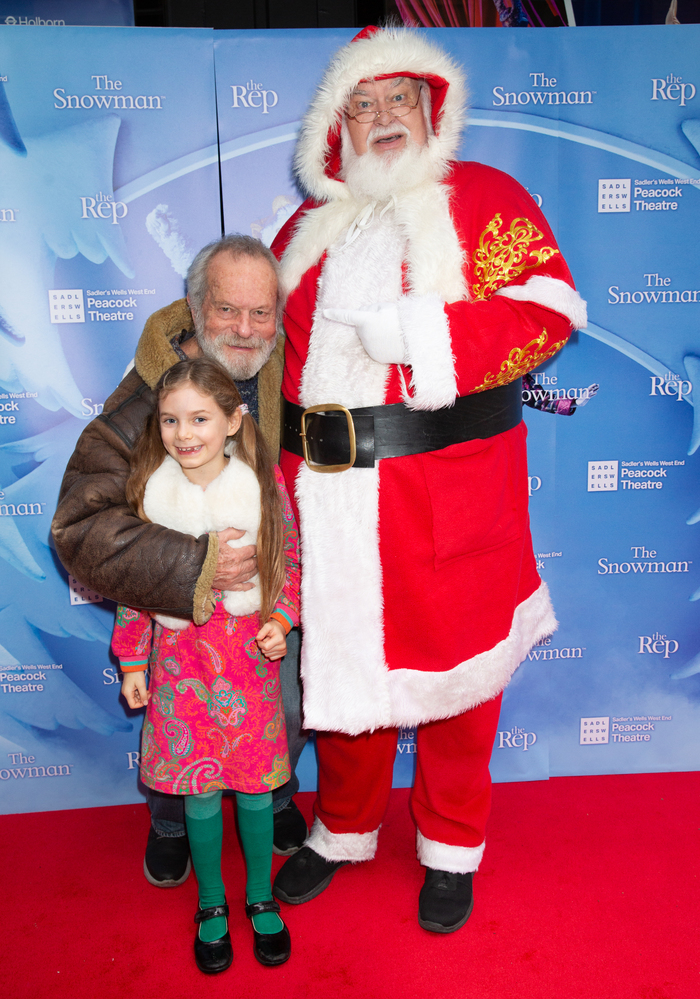Terry Gilliam, granddaughter & Father Christmas Photo
