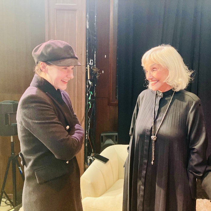 Exclusive Photos: Rachel Brosnahan and Carol Kane Visit MADWOMEN OF THE WEST Image