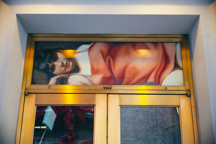 Photos: Selected Works of Tamara de Lempicka Are On Display Outside the Longacre Theatre Image