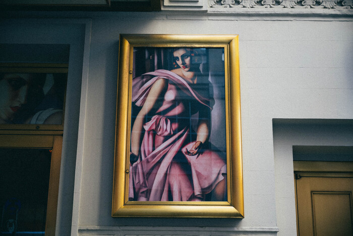 Photos: Selected Works of Tamara de Lempicka Are On Display Outside the Longacre Theatre Image