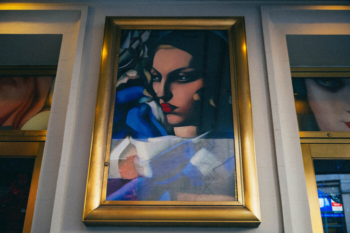 Photos: Selected Works of Tamara de Lempicka Are On Display Outside the Longacre Theatre Image