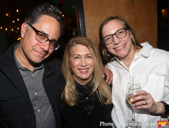 Rajiv Joseph, Second Stage Artistic Director and Founder Carole Rothman and Anna Zieg Photo