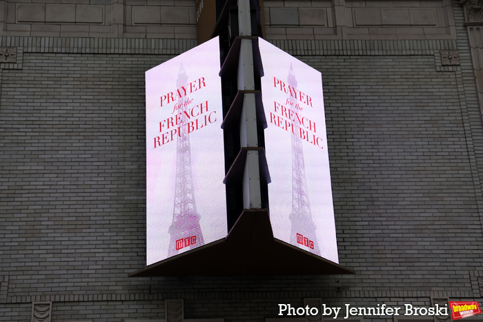 Up on the Marquee: PRAYER FOR THE FRENCH REPUBLIC Image