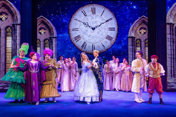 Veronica Dunne and Patrick Ortiz with the company of A CINDERELLA CHRISTMAS Photo