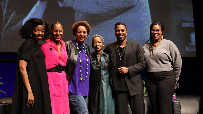 Leslie Odom, Jr., and Kara Young, cast members of the Broadway revival of Ossie Davis Photo