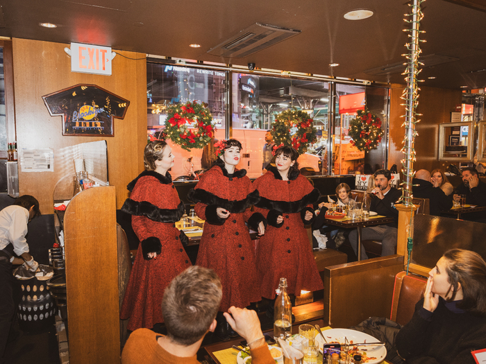 Photos: The Satin Dollz Tour New York City Restaurants with Christmas Caroling  Image