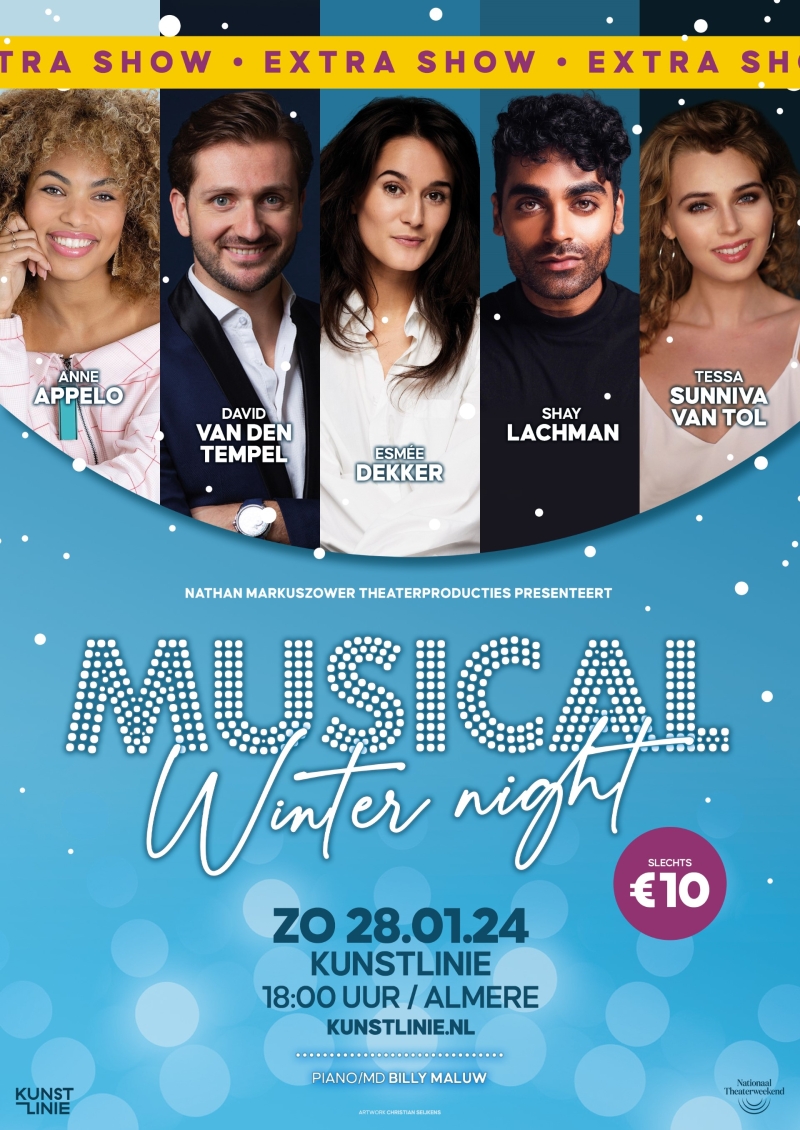Feature: WEGENS SUCCES EXTRA VOORSTELLING 'MUSICAL WINTER NIGHT' TOEGEVOEGD! Image