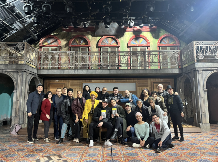 Anthony Ramos and Linedy Genao with the cast Photo