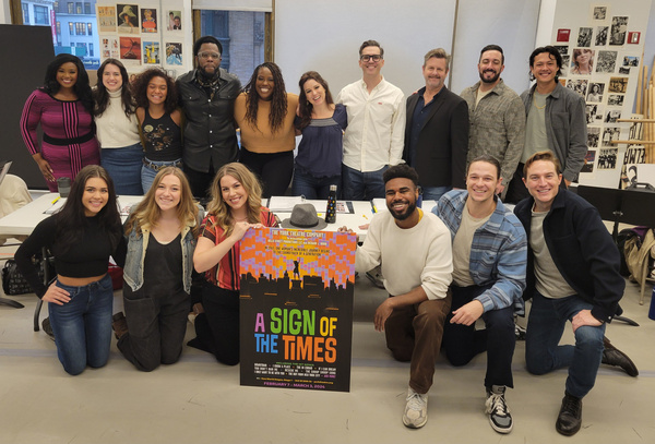 Photo: Rehearsals Begin for A SIGN OF THE TIMES at New World Stages 