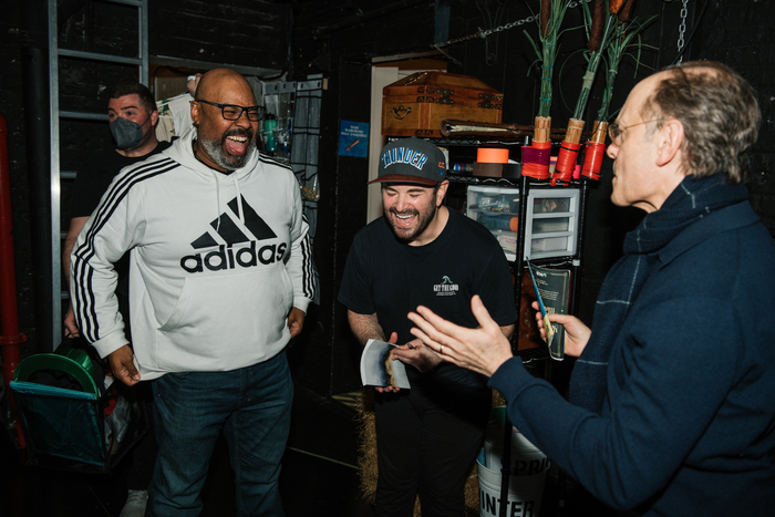 Photos: David Hyde Pierce Visits SPAMALOT on Broadway Image