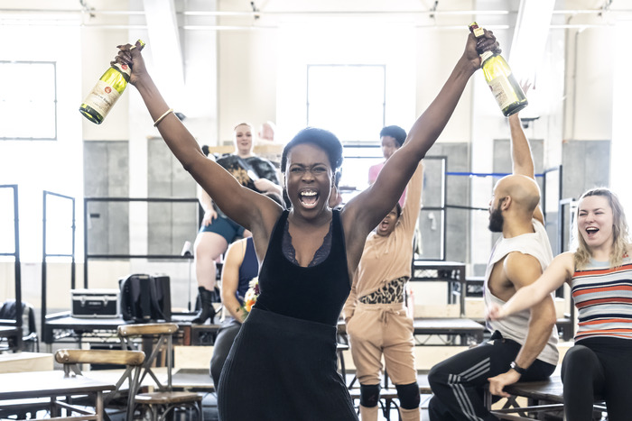 Gloria Onitiri and the West End Cast of Hadestown Photo