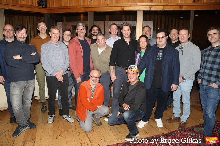 Photos: Andrew Rannells and Josh Gad Record the GUTENBERG! THE MUSICAL! Cast Recording Image