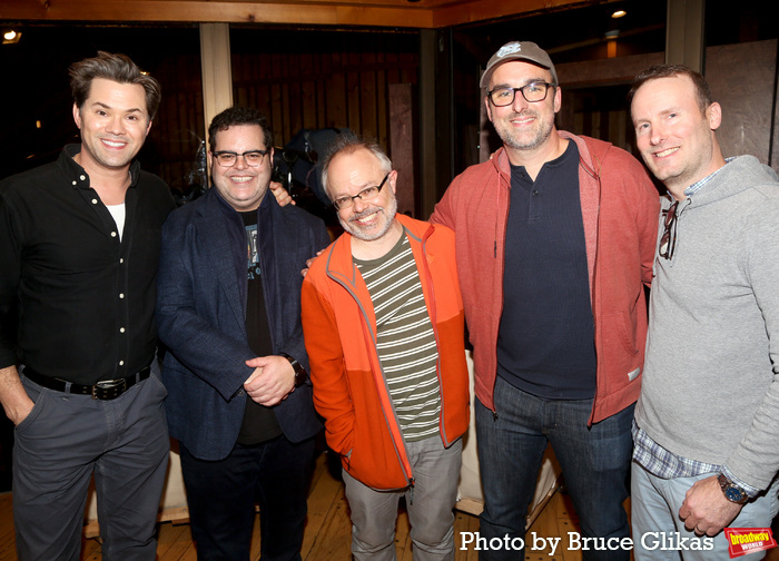 Andrew Rannells, Josh Gad, Composer Scott Brown, Composer Anthony King and Producer M Photo
