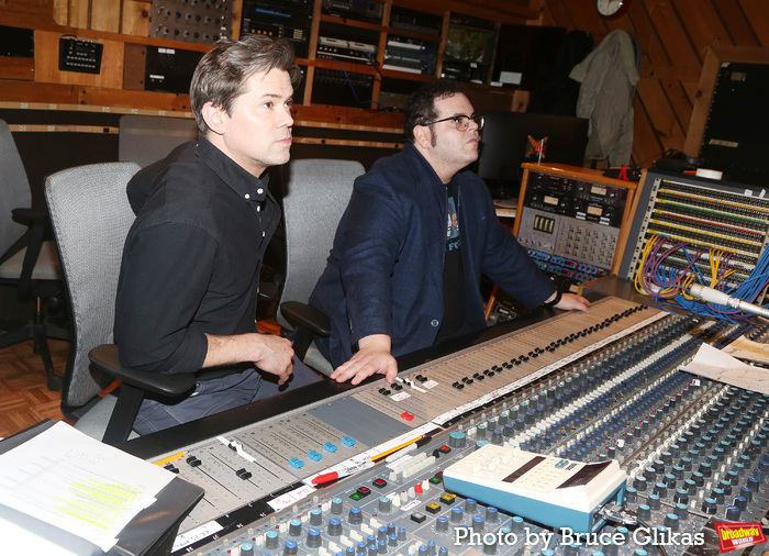 Photos: Andrew Rannells and Josh Gad Record the GUTENBERG! THE MUSICAL! Cast Recording Image
