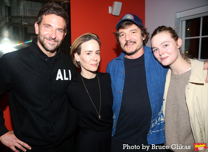Bradley Cooper, Sarah Paulson, Pedro Pascal and Elle Fanning Photo
