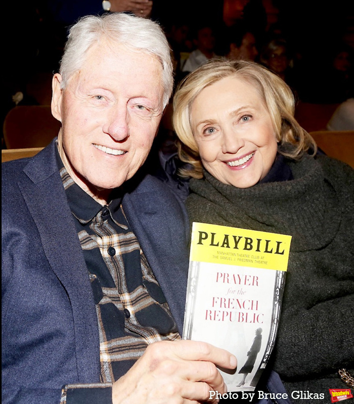 Photos: Bill and Hillary Clinton Visit PRAYER FOR THE FRENCH REPUBLIC Image