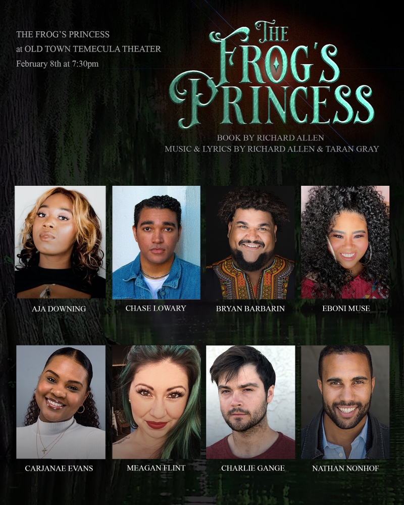 Cast Set for Allen & Gray's THE FROG'S PRINCESS at Old Town Temecula Theater 
