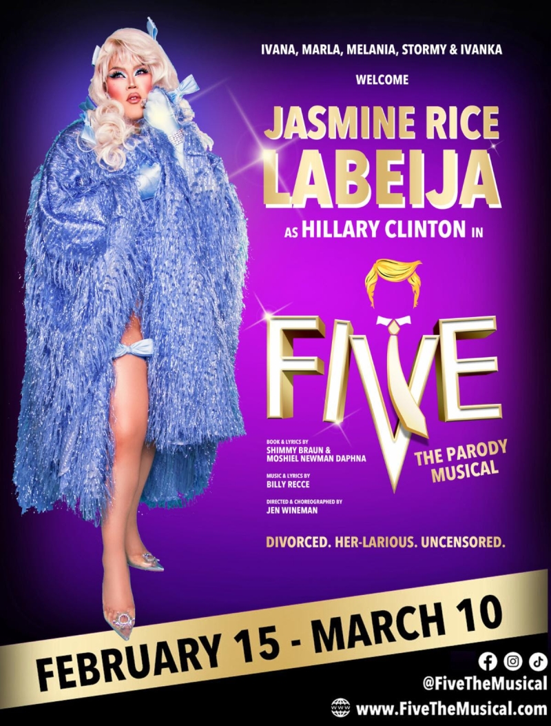 Jasmine Rice LaBeija to Join FIVE, THE PARODY MUSICAL as Hillary Clinton Image