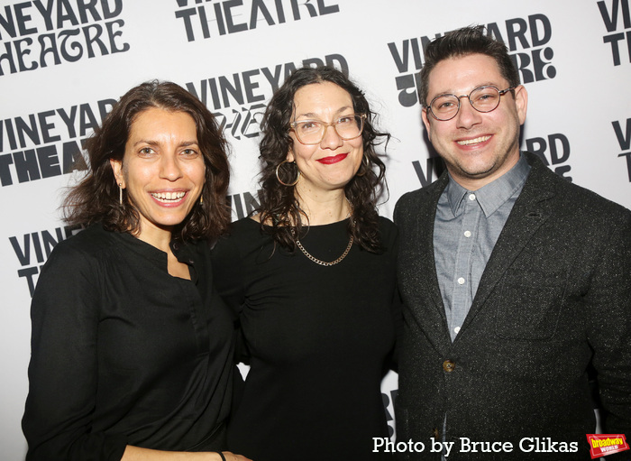 Vineyard Theatre Artistic Director Sarah Stern, Playwright Sarah Gancher and Video/Pr Photo