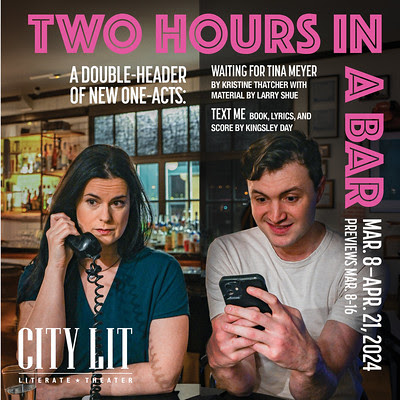 Cast Set for City Lit Theater's TWO HOURS IN A BAR Image