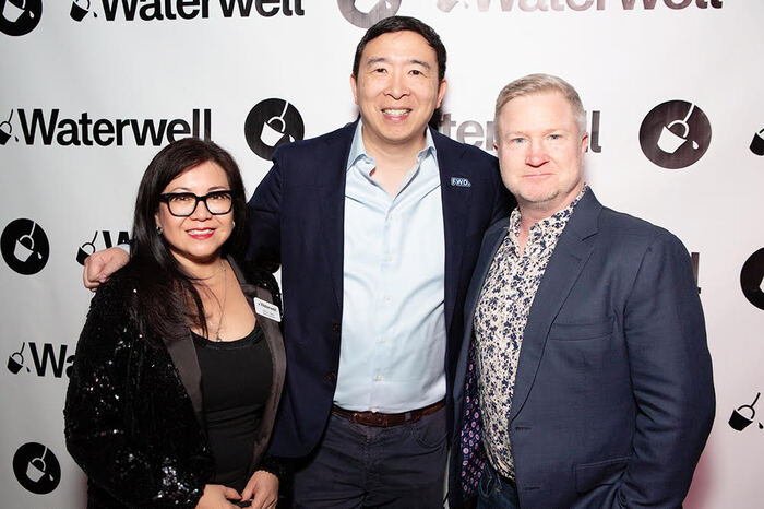 Nella Vera, Andrew Yang, and Kevin Bleyer Photo