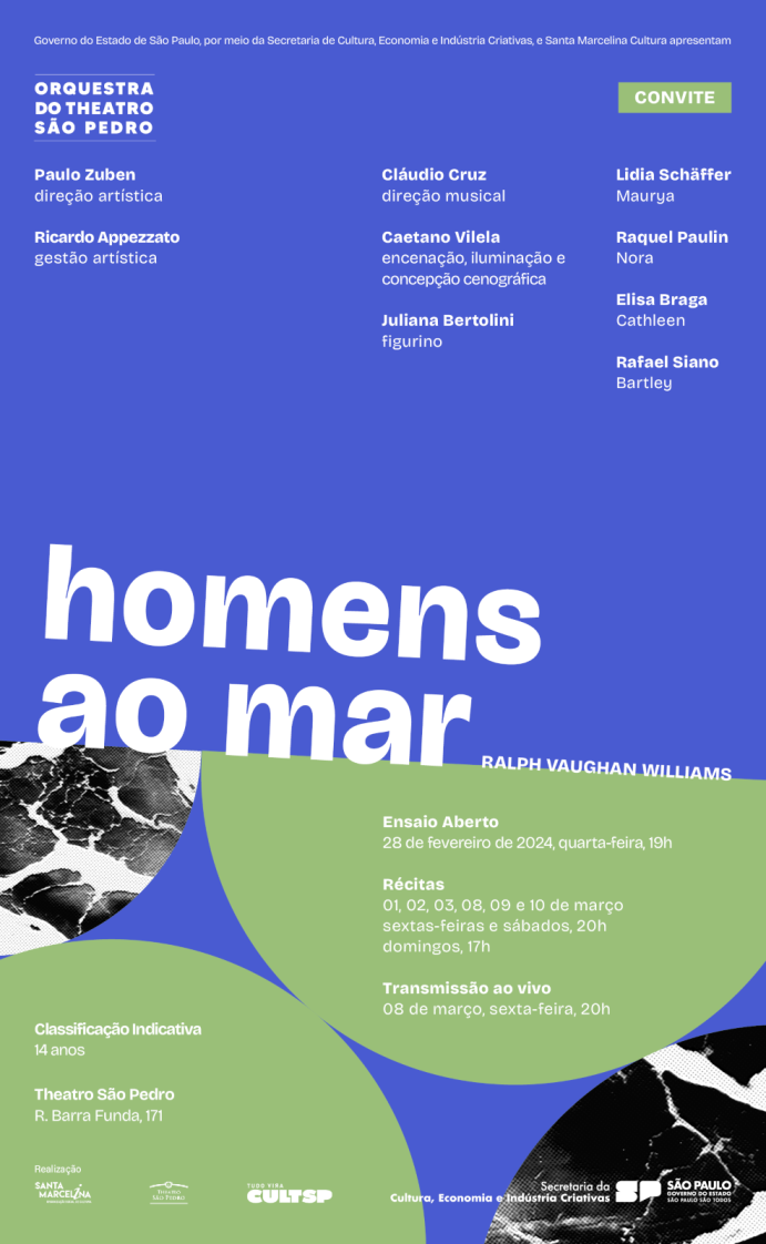 Ralph Vaughan Williams's RIDERS TO THE SEA (Homens ao Mar) Opens Theatro Sao Pedro 2024 Season 
