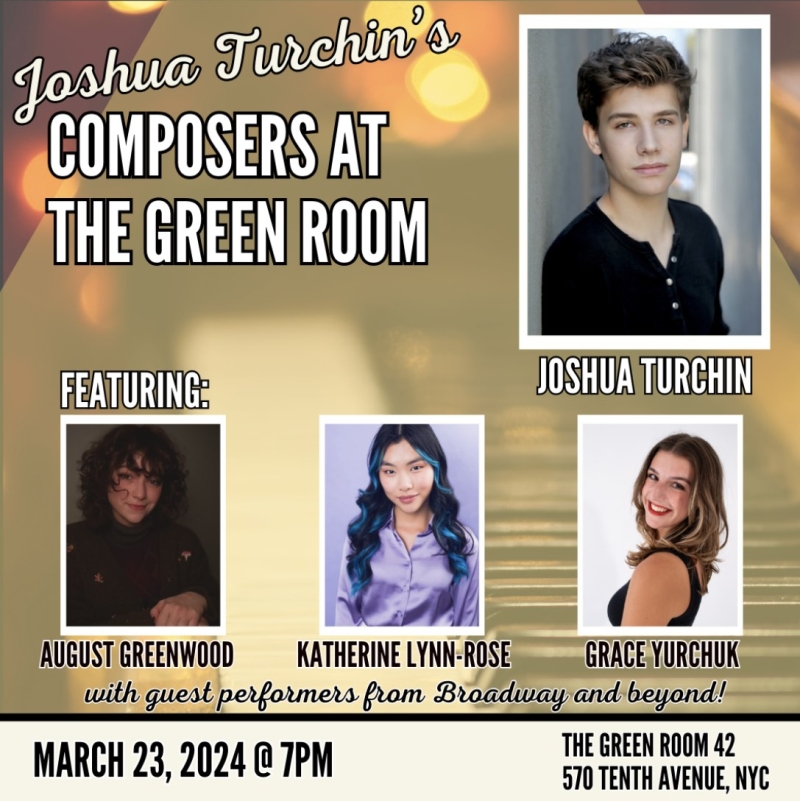 Joshua Turchin to Present COMPOSERS AT THE GREEN ROOM 42 in March Image