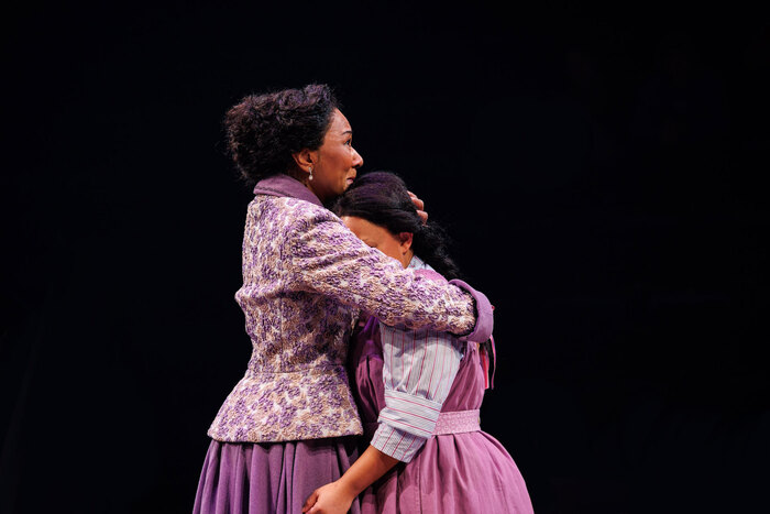 Photo of Gina Daniels and Brittney Dubose in Tempestuous Elements. Photo by Kian McKe Photo