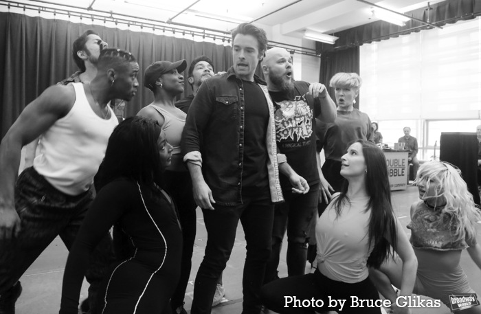 Corey Cott and the cast of "The Heart of Rock and Roll" Photo