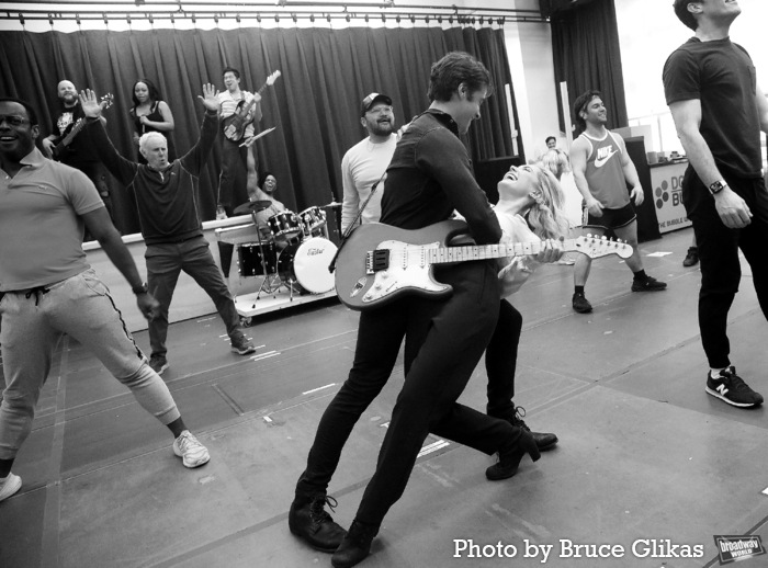 Corey Cott, McKenzie Kurtz and the cast of "The Heart of Rock and Roll" Photo