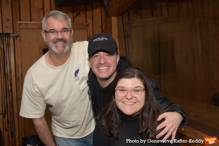 Brian Belding, Will Nunziata (Director) and Ellie Handel (Production Stage Manager an Photo