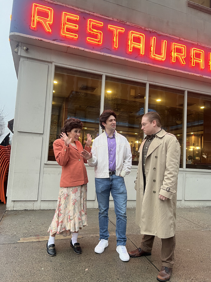 Photos: SINGFELD! Parody Musical Cast Poses at Tom's Restaurant Image