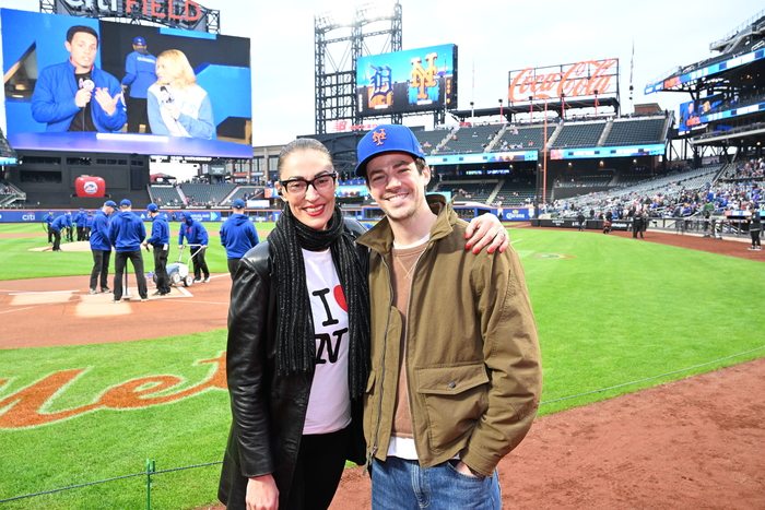 Photos: Grant Gustin Throws First Pitch at Mets vs. Tigers Game Image