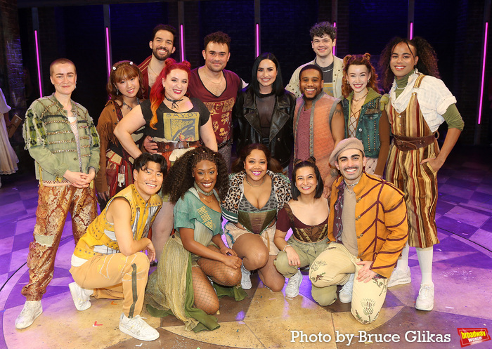 Cast of & Juliet and Demi Lovato Photo