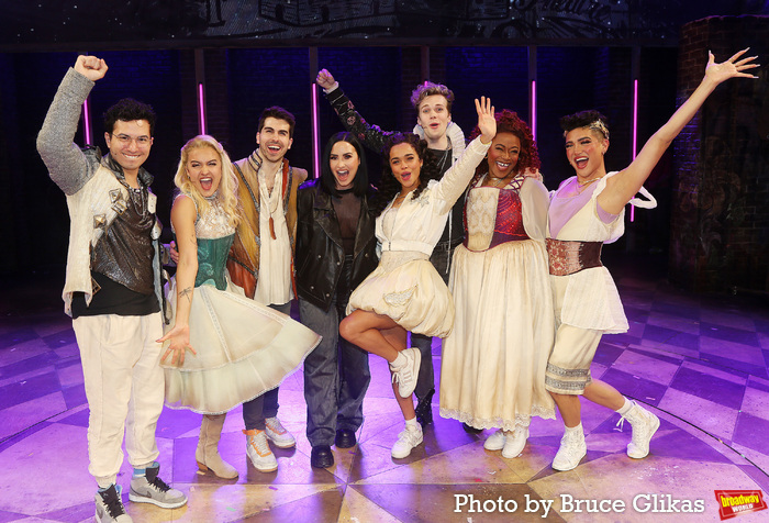Cast of & Juliet and Demi Lovato Photo