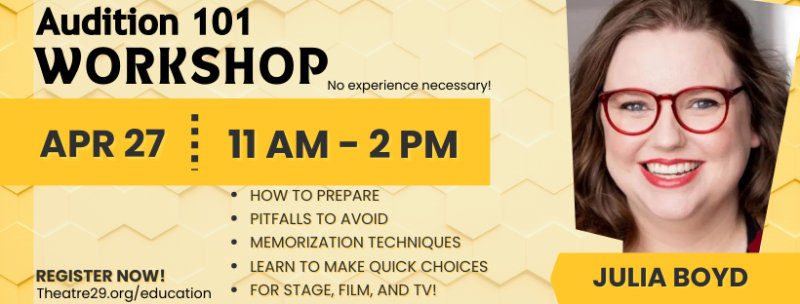 Feature: AUDITIONING WORKSHOPS FOR THE ALL LEVELS OF PERFORMER at Theatre 29 Image