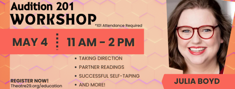 Feature: AUDITIONING WORKSHOPS FOR THE ALL LEVELS OF PERFORMER at Theatre 29 Image