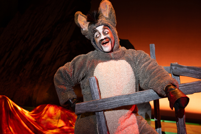 Naphtali Yaakov Curry as Donkey in Shrek The Musical Photo