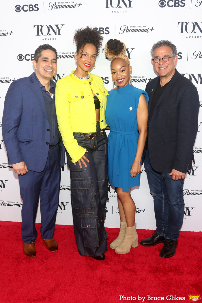 Kristoffer Diaz, Alicia Keys, Camille A. Brown and Michael Greif  Photo