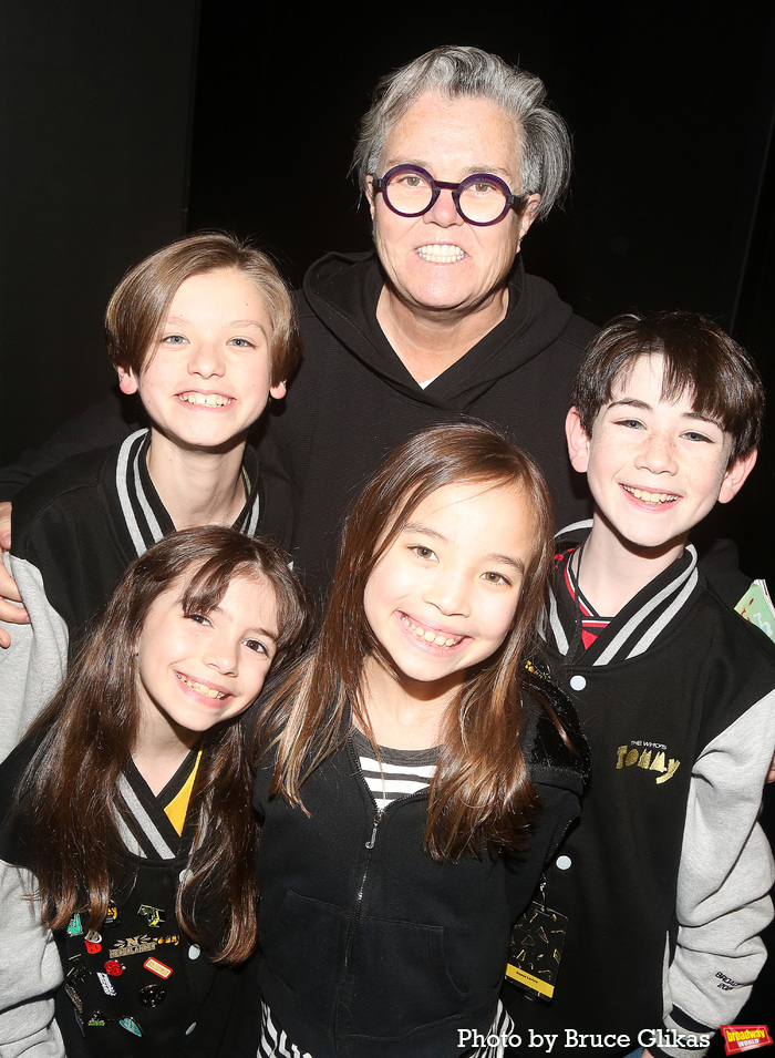 Rosie O'Donnell & the kids in the cast of "The Who's Tommy" Photo