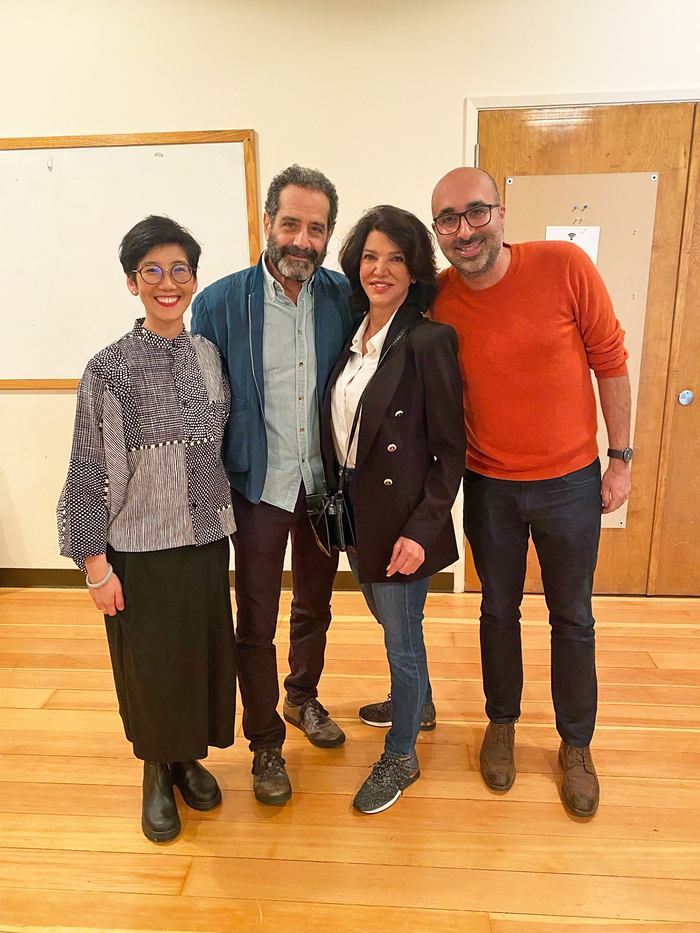 Jennifer Chang, Tony Shalhoub and Shohreh Aghdashloo, and Shayan Lotfi Photo