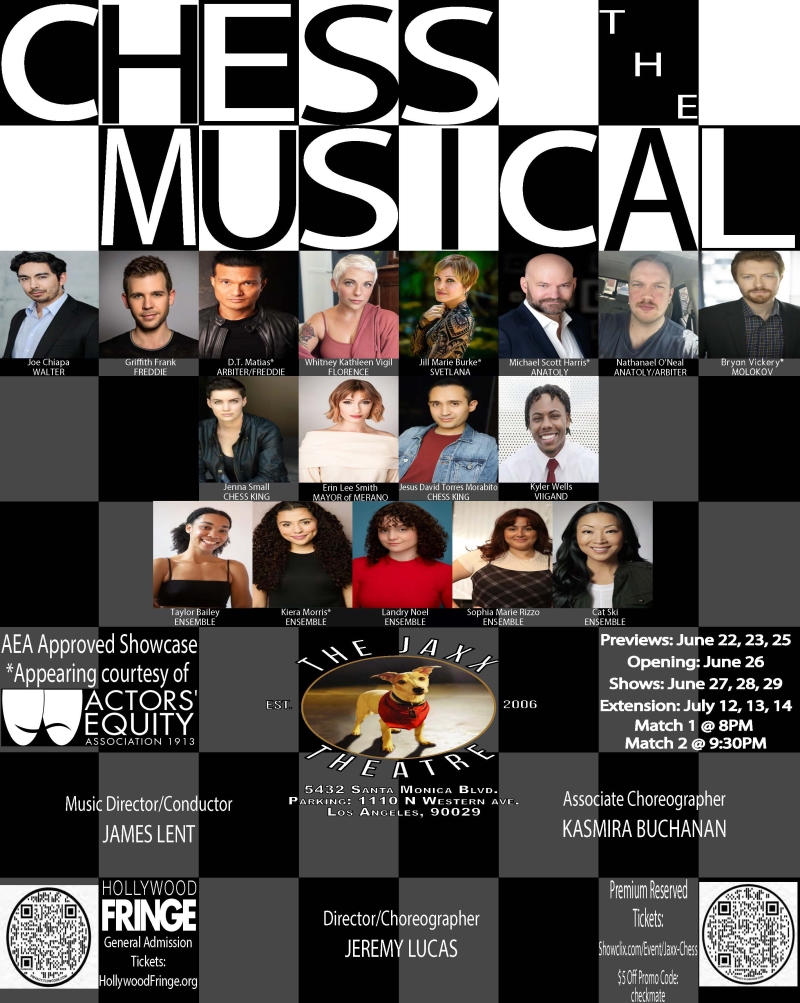 Jaxx Theatricals Presents CHESS The Musical At The Hollywood Fringe Festival  Image