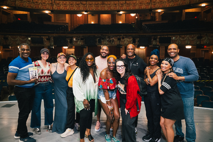 Norm Lewis, Danielle Brooks, and Kenny Leon with the company  Photo