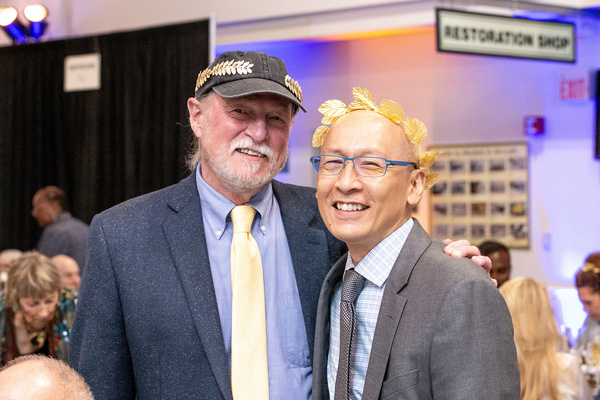 TheatreWorks Founder Robert Kelley and Obie Award-winning actor Francis Jue at Theatr Photo