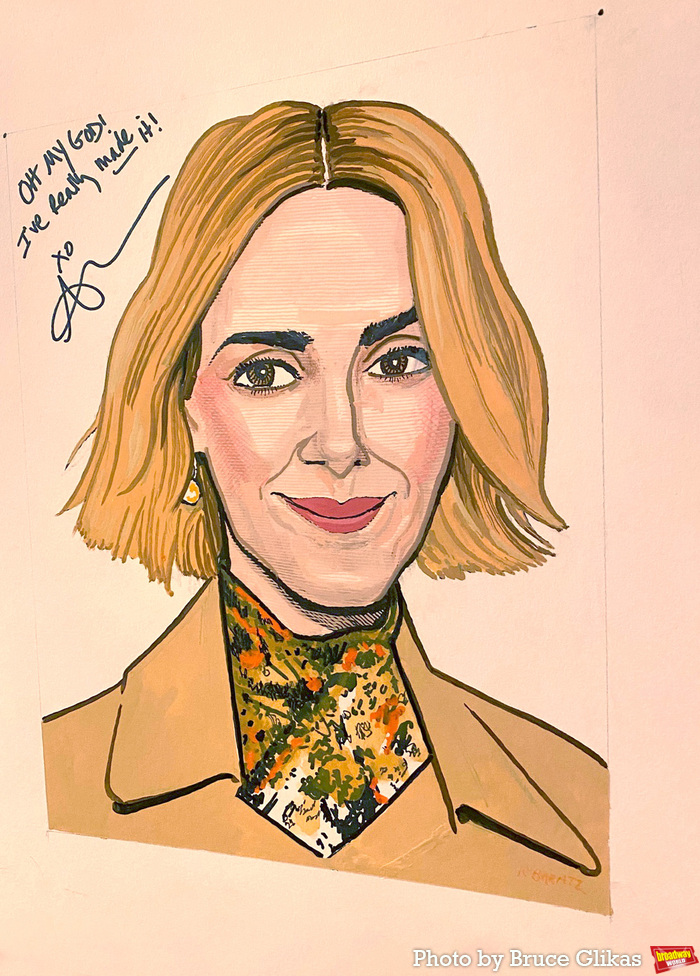 Photos: APPROPRIATE's Sarah Paulson Receives Portrait at Sardi's Image